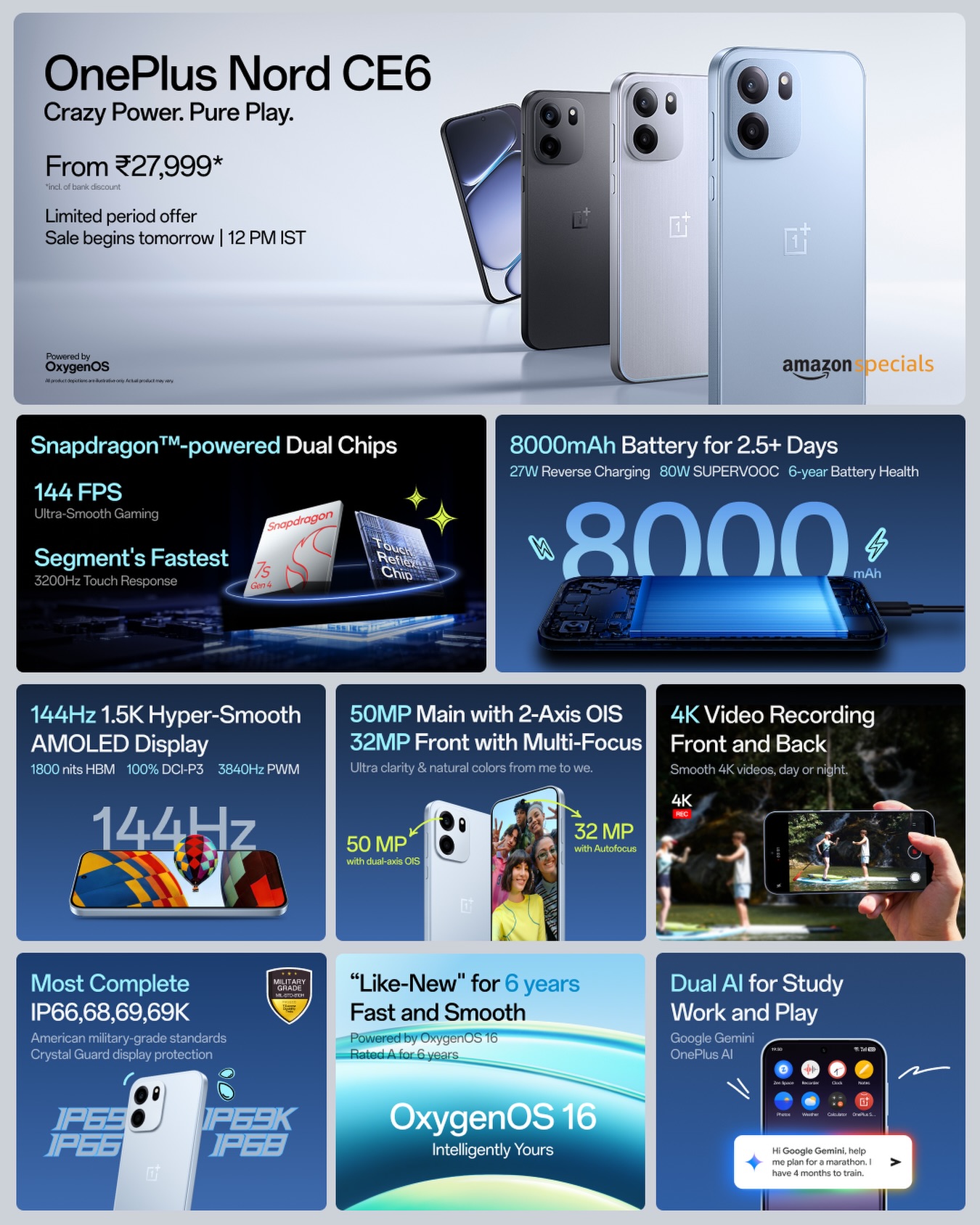 OnePlus Facebook ad: Amazon.in: OnePlus Nord CE6: Electronics