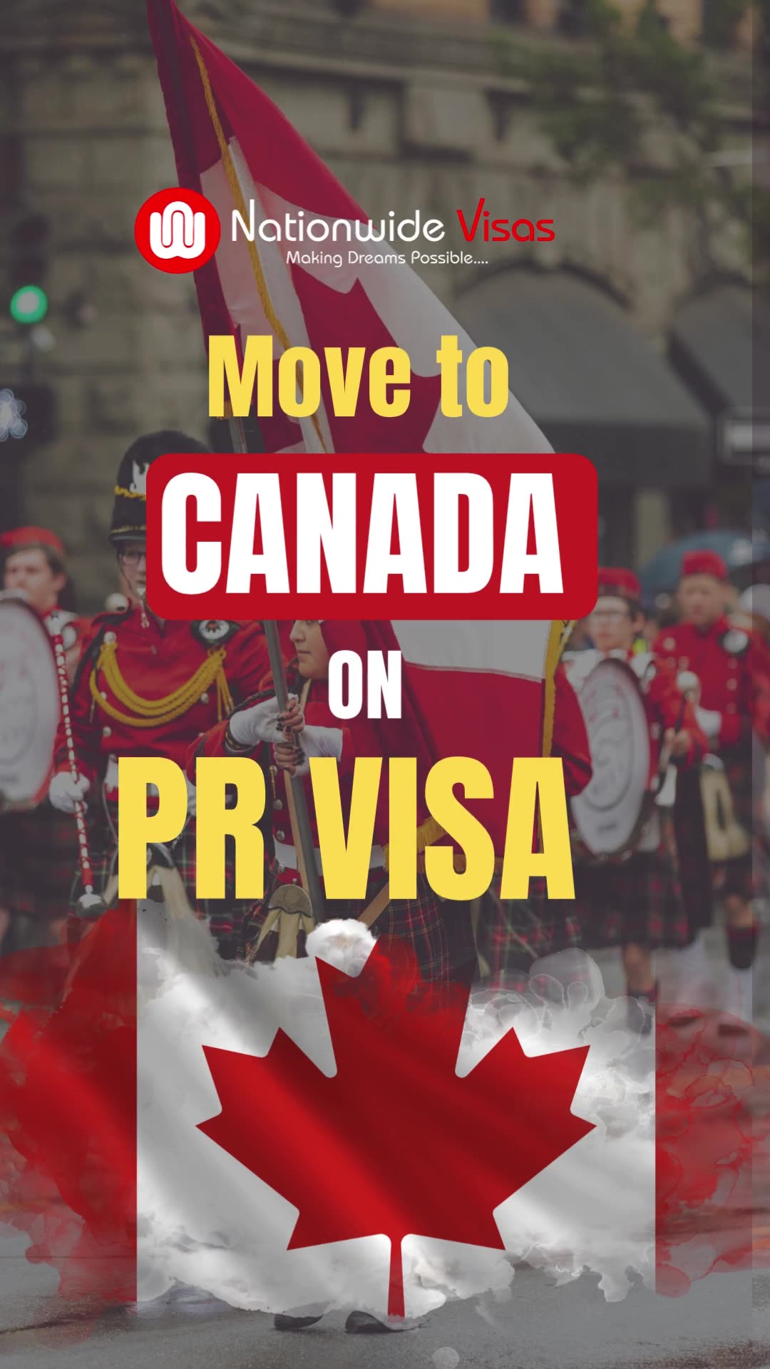 Nationwide Immigration Services pvt ltd Facebook ad: Get Free Consultation For Canada PR Visa