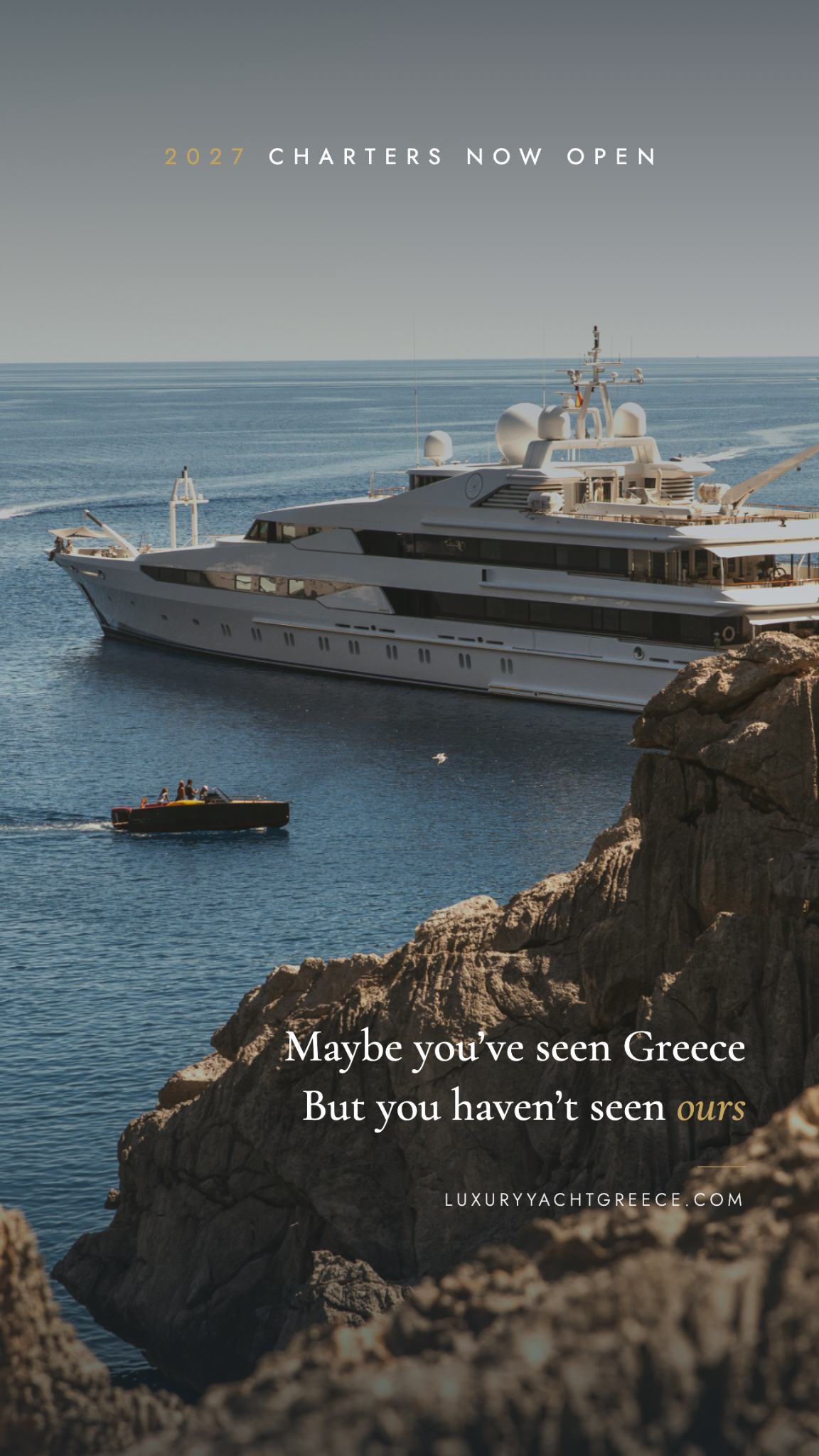 Luxury Yacht Charter Greece Facebook ad