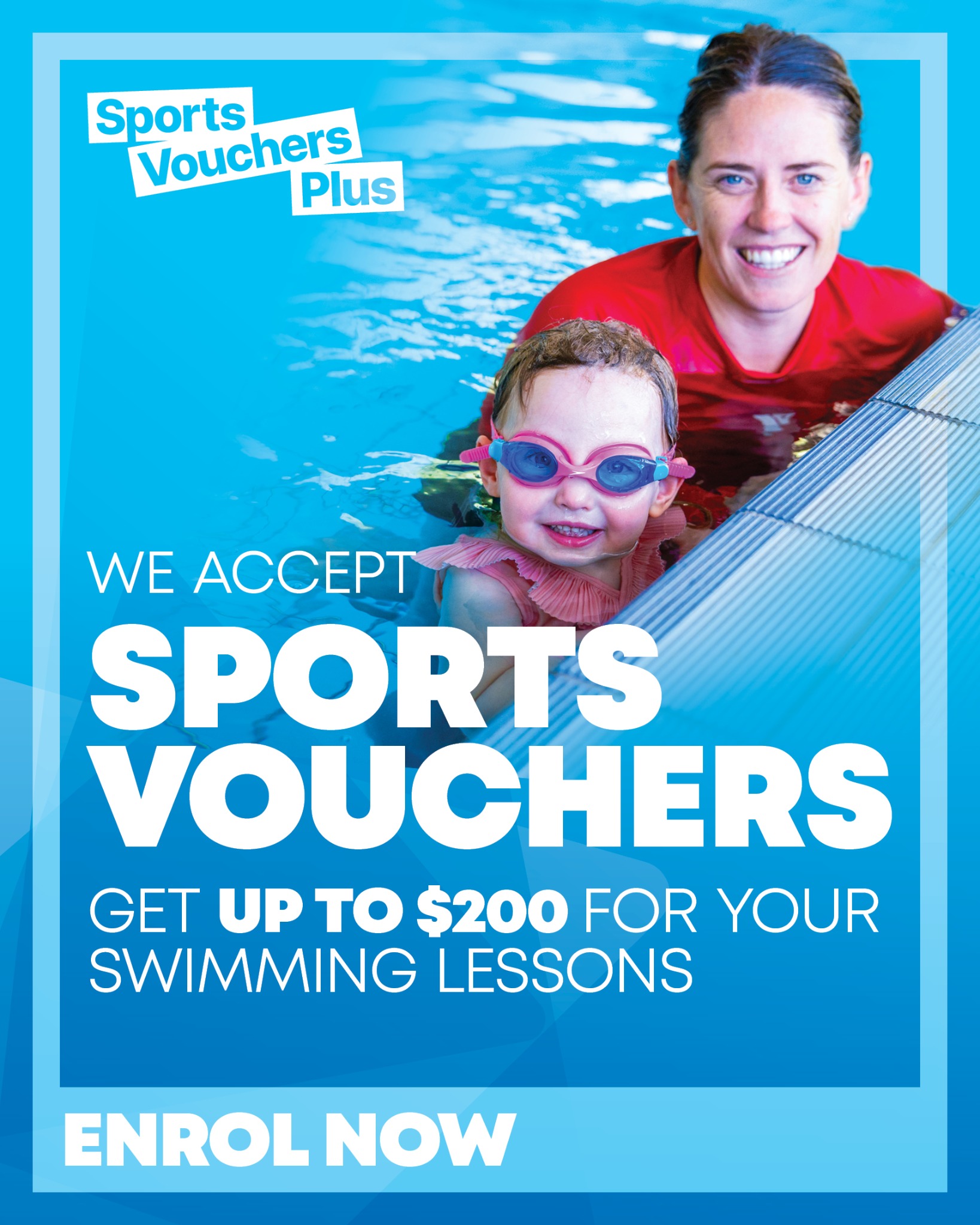 Thebarton Aquatic Centre Facebook ad: Enrol in swimming lessons this summer!