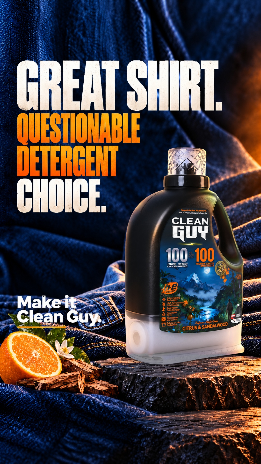Clean Guy Facebook ad: You're a dude, not a lilac.