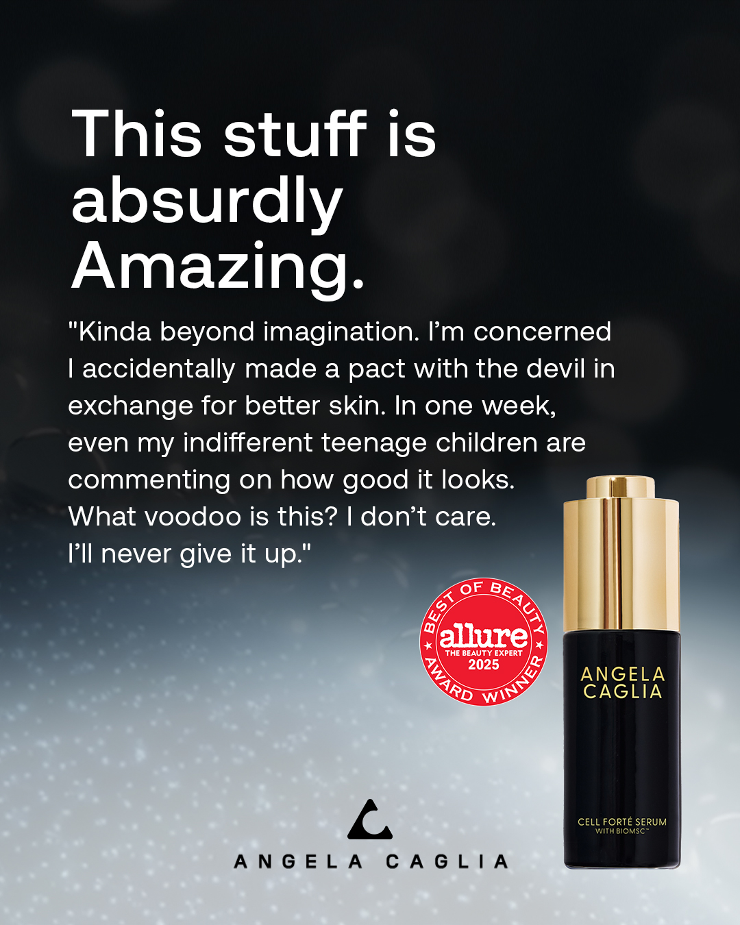 Angela Caglia Skincare Facebook ad