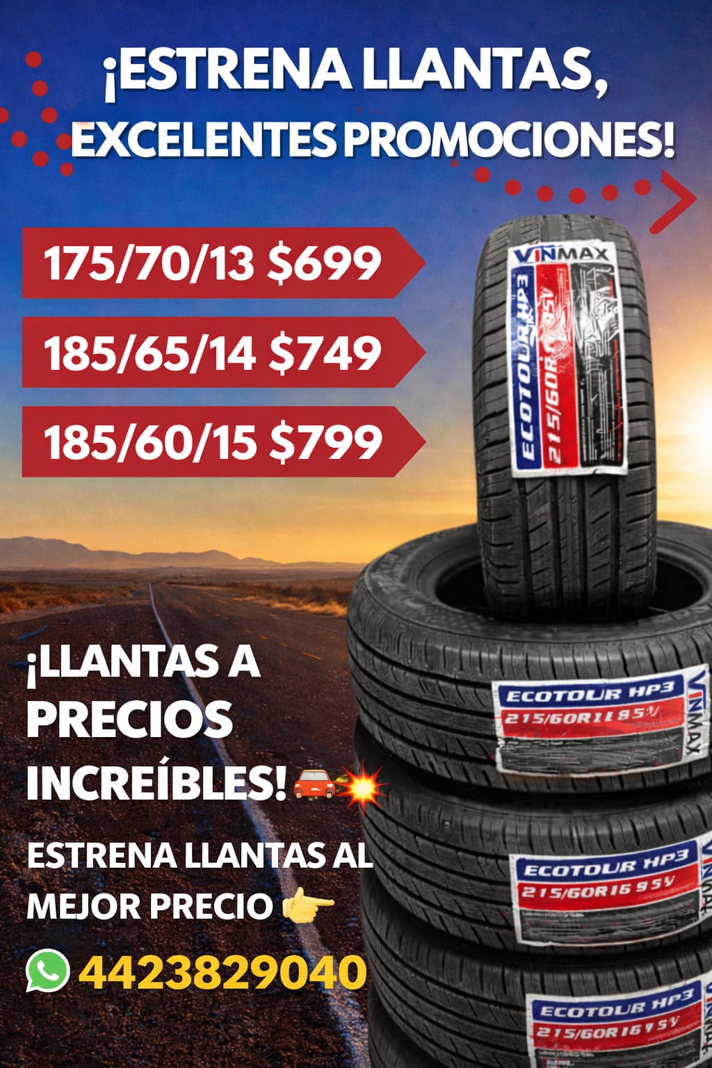 Remate de Llantas Querétaro Facebook ad