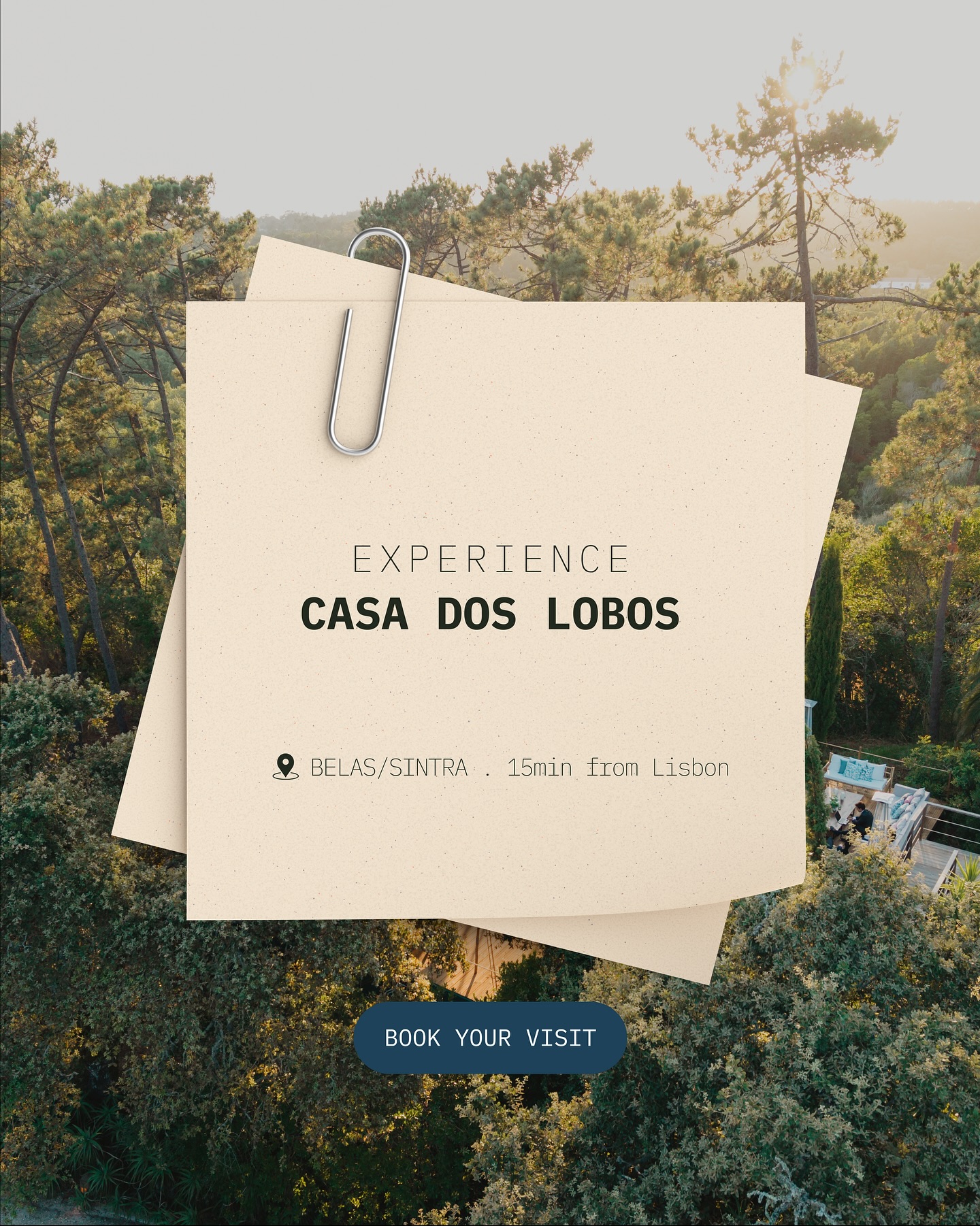 Casa dos Lobos Facebook ad: A 15 minutos de Lisboa, a Casa dos…