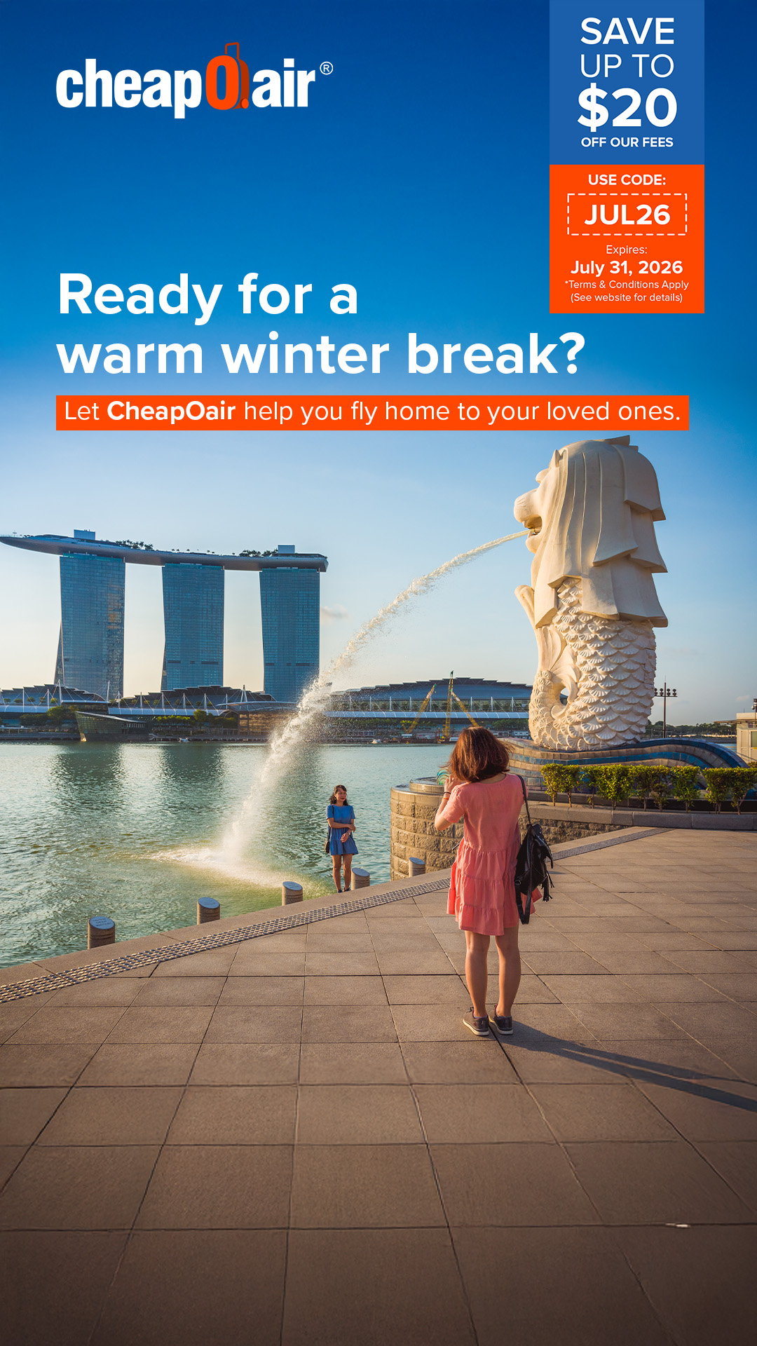 CheapOair Facebook ad