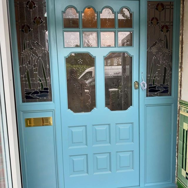 EcoHome Doors London Facebook ad: Bespoke Hardwood Front Doors & Windows.