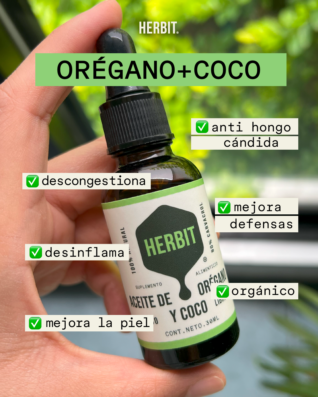 Herbit Organico Facebook ad: Bienestar limpio, simple y efectivo