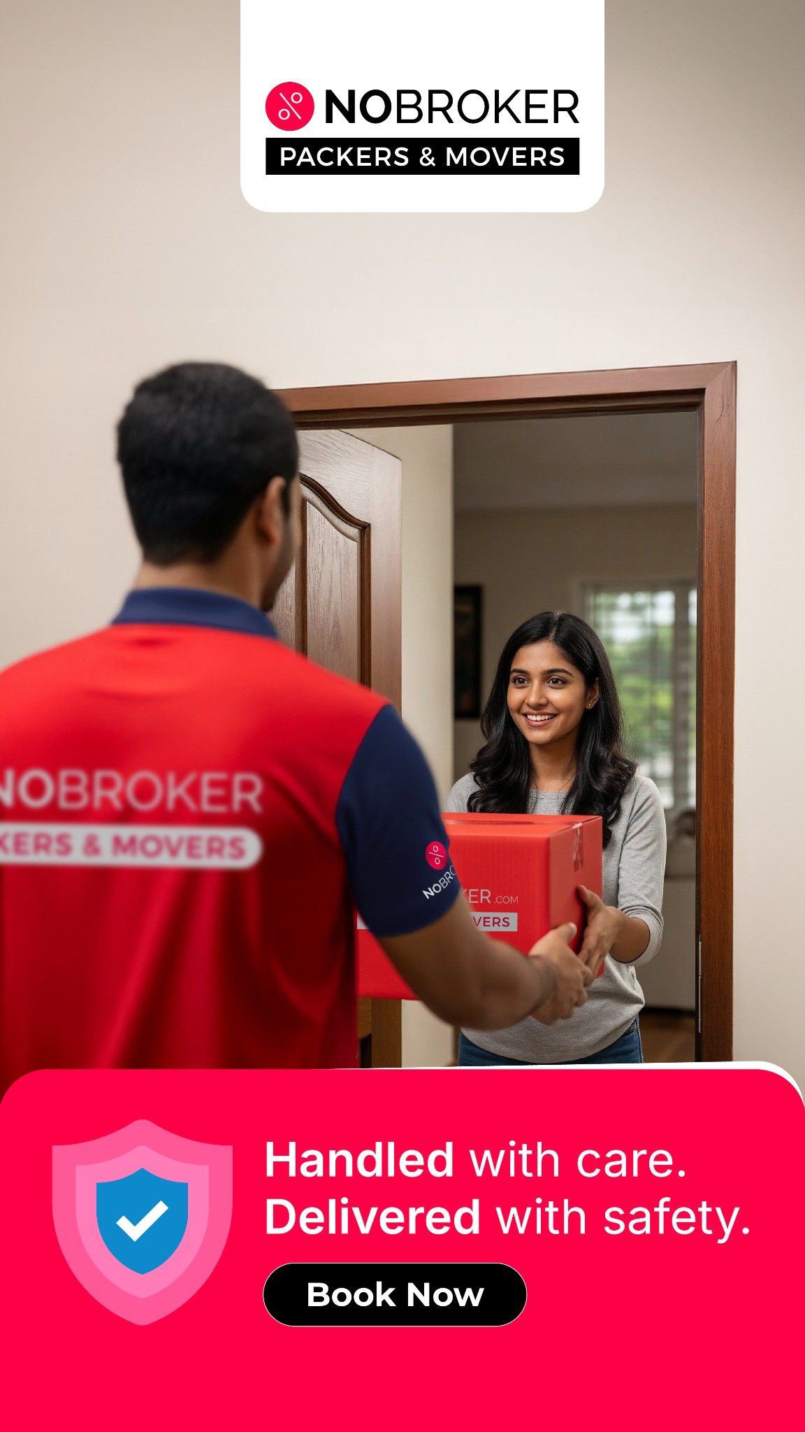 NoBroker Packers & Movers Facebook ad from Jan 5, 2026