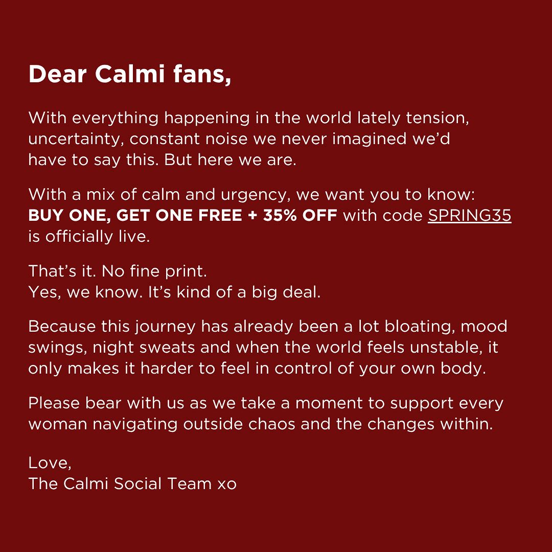 Calmi Balance Facebook ad