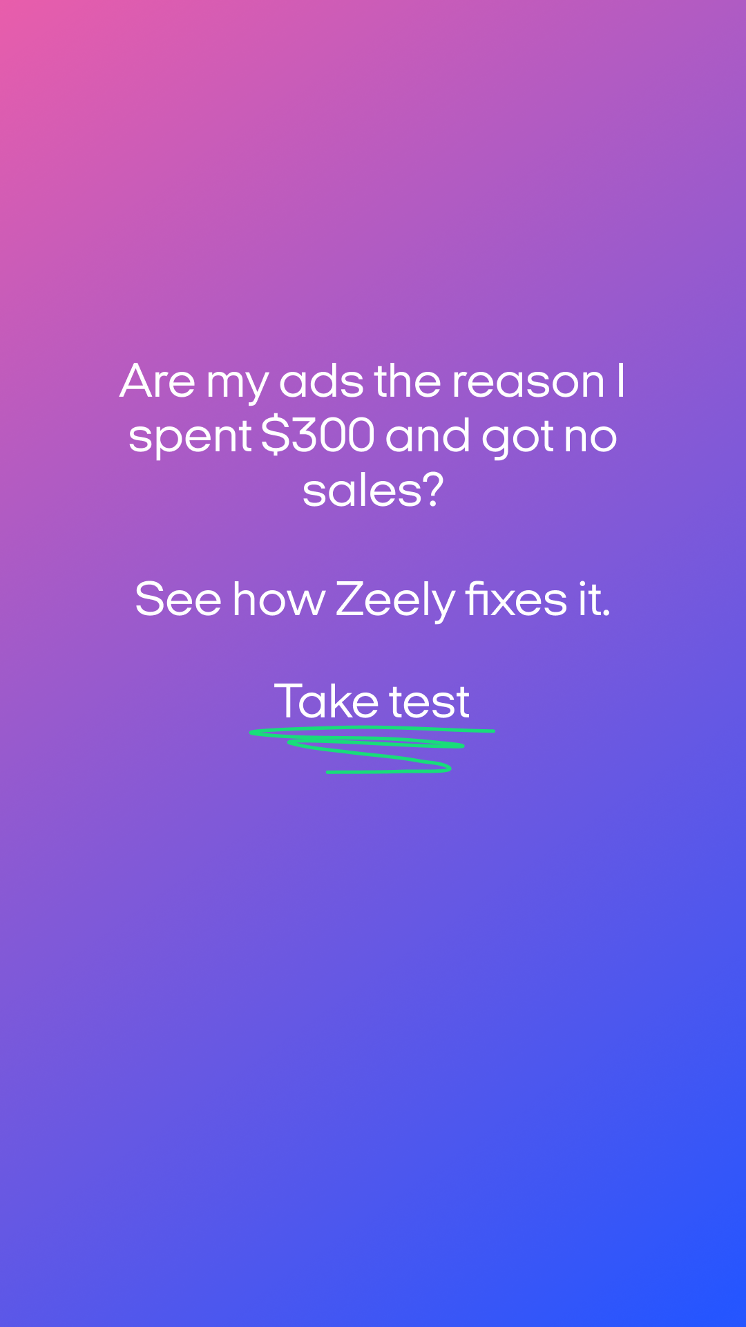 Zeely Facebook ad