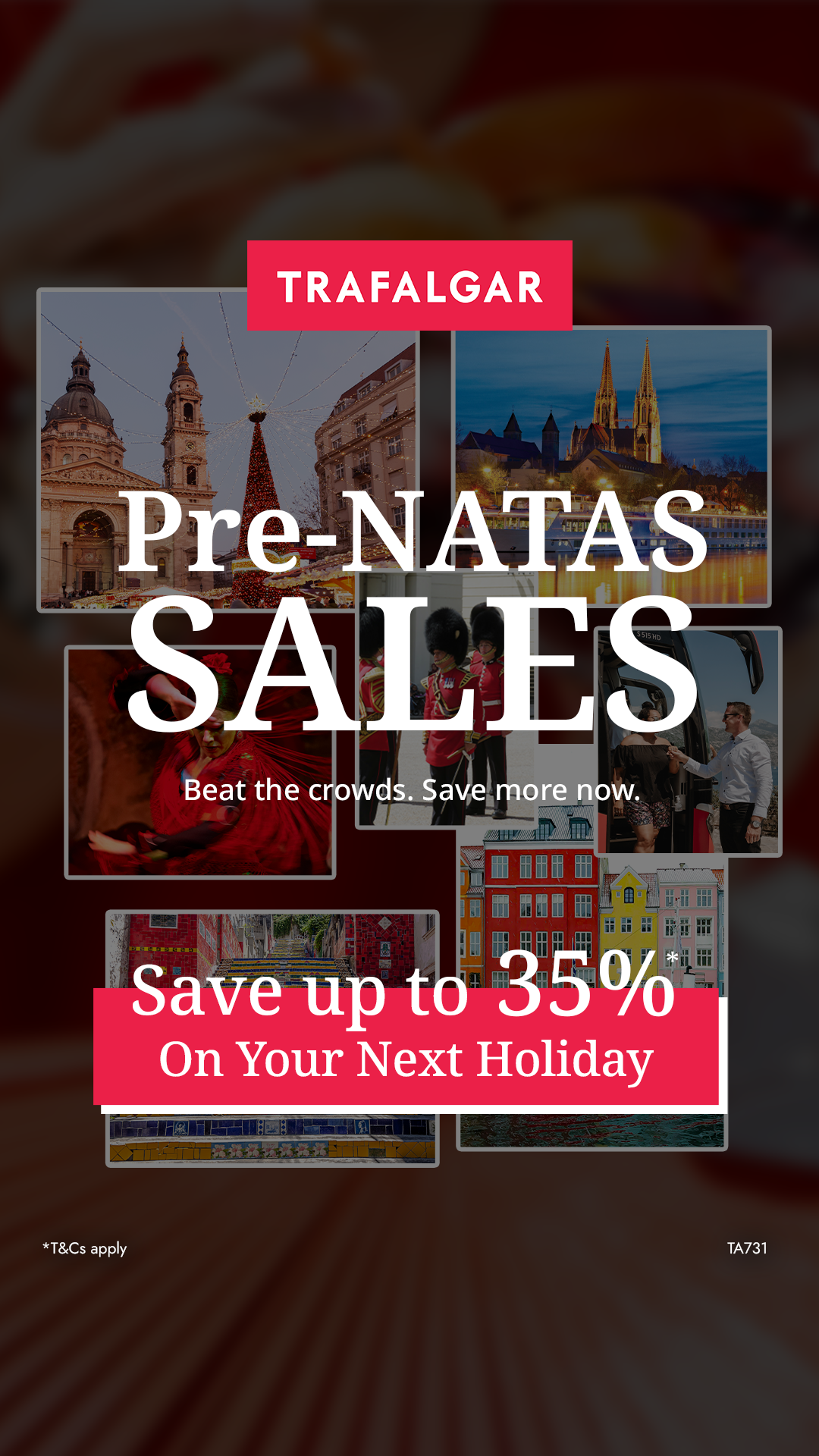 Trafalgar Travel Facebook ad