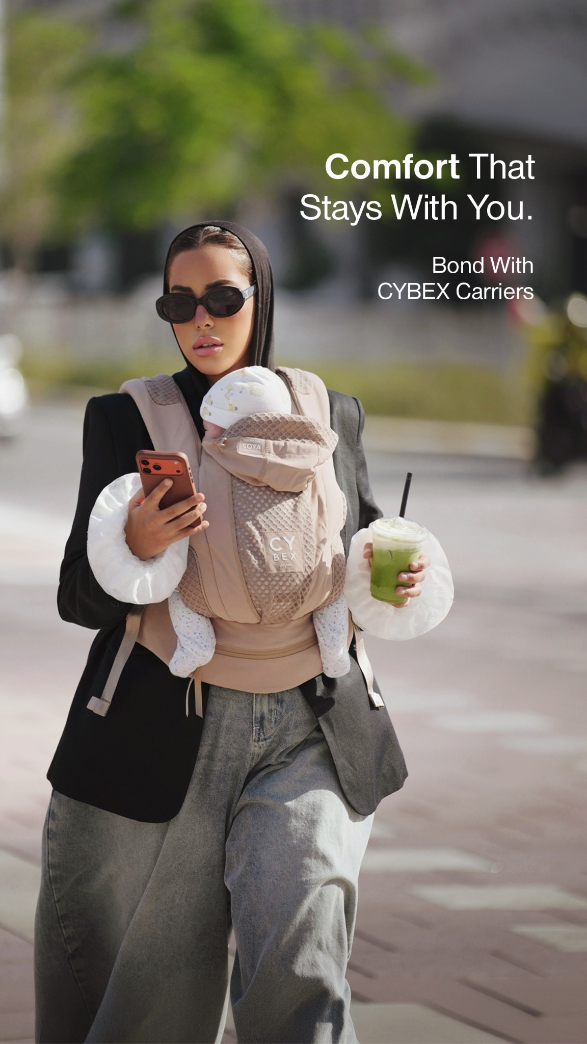 CYBEX Facebook ad: Bond with your baby every step while being…