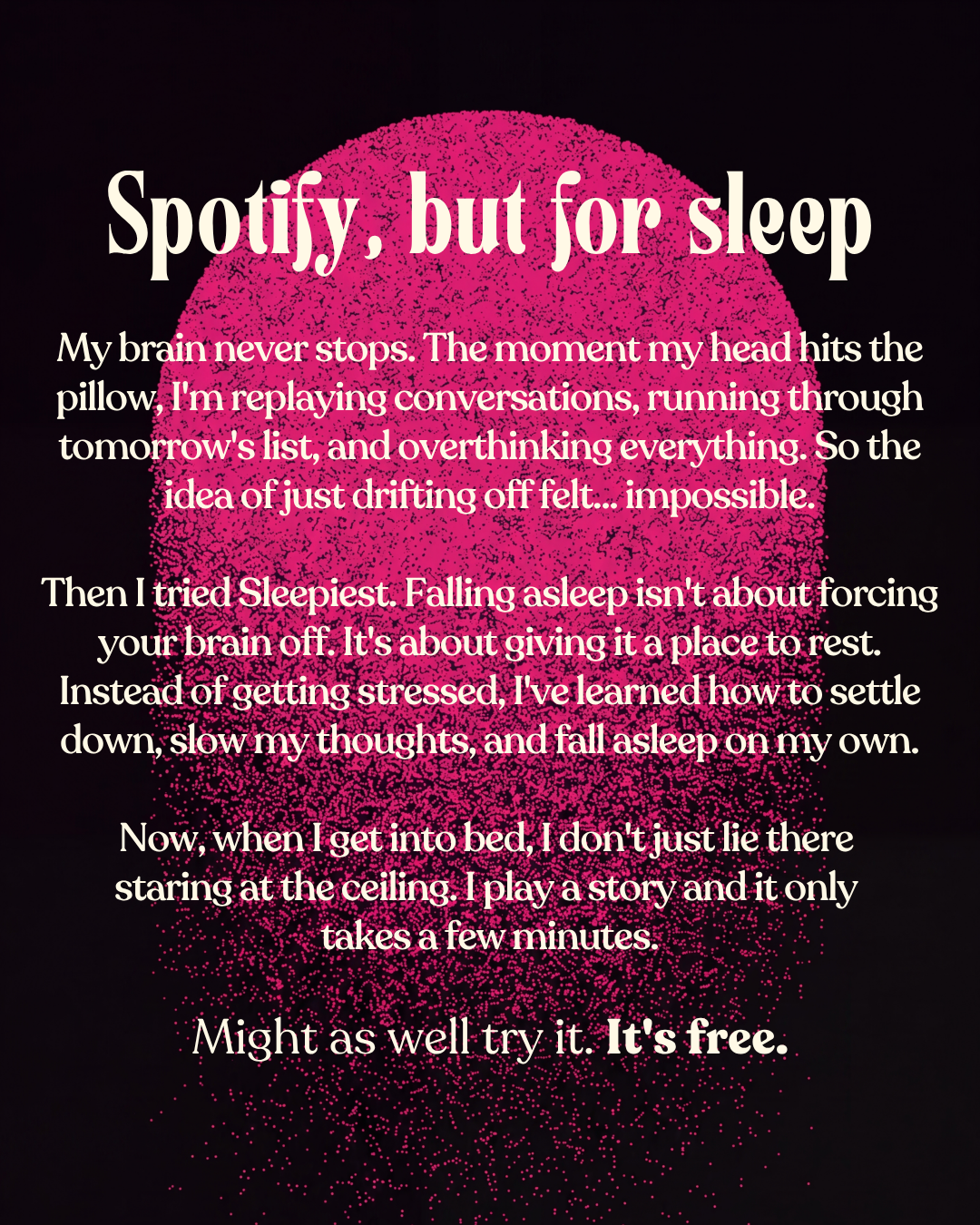 Sleepiest Facebook ad