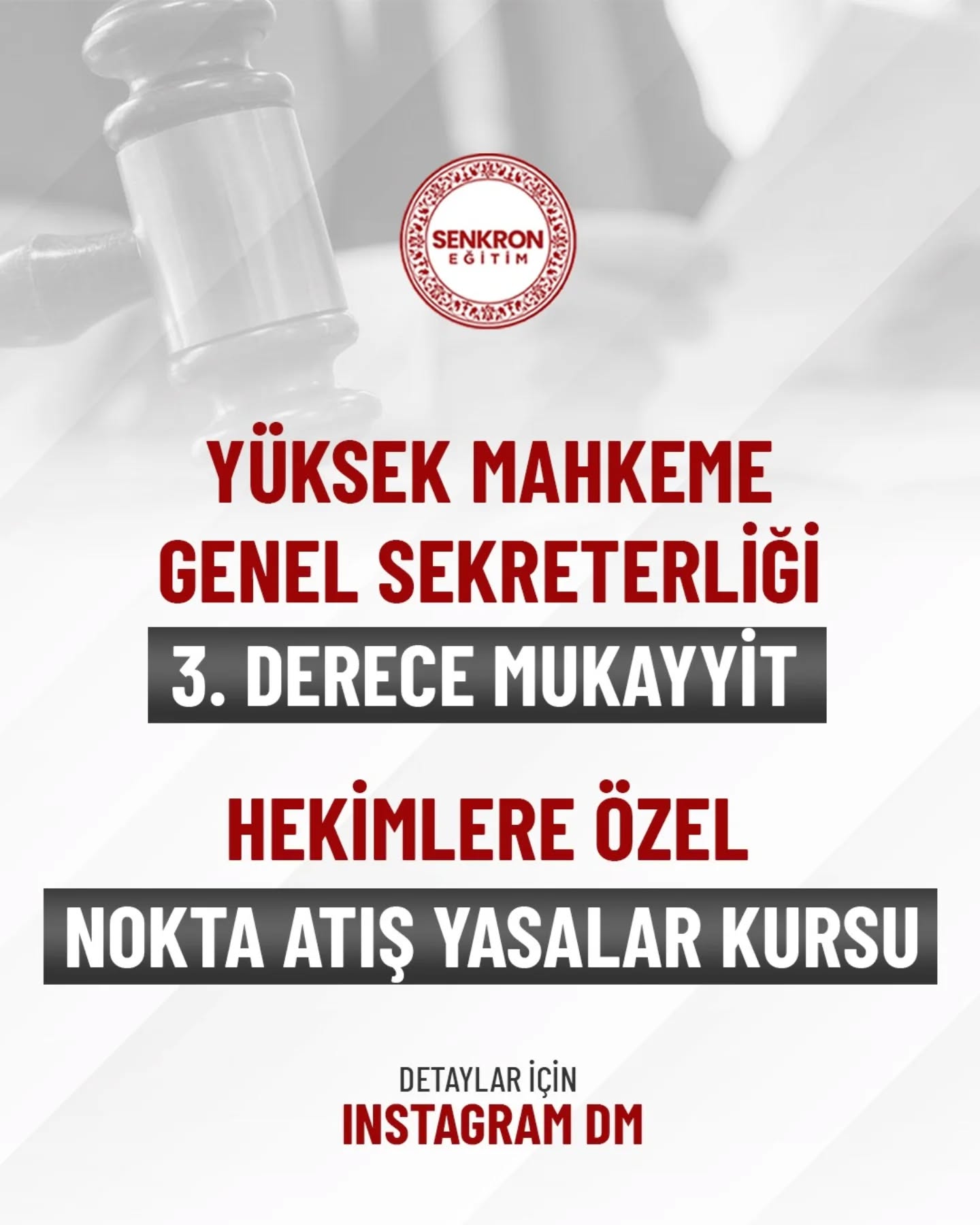 Senkron Eğitim Facebook ad: Hekimler Yasa Kursu