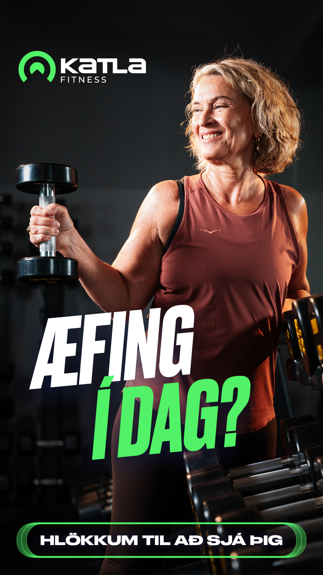 Katla Fitness Facebook ad: Æfing í dag?