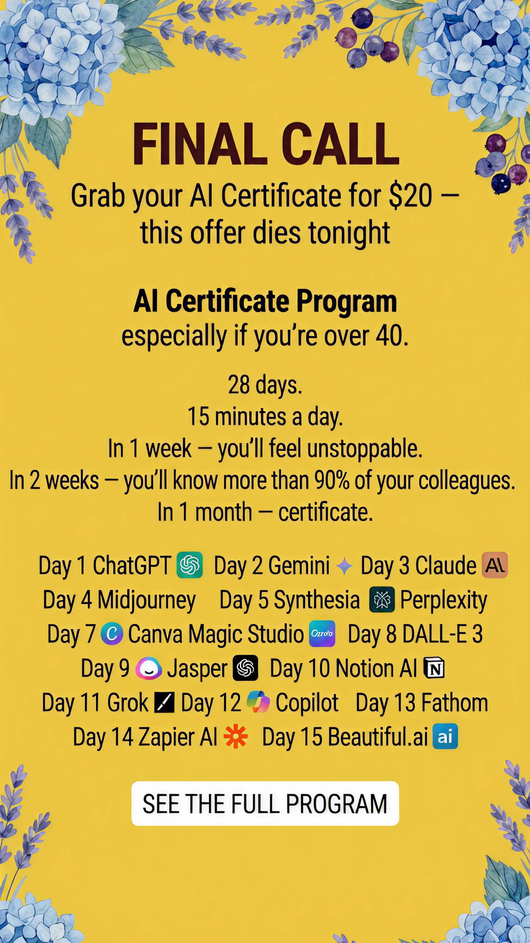 AI Made Simple Facebook ad