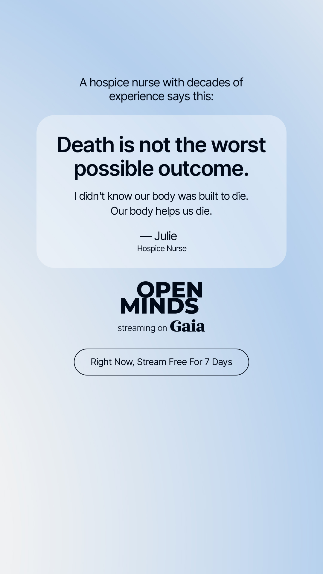 Gaia Facebook ad