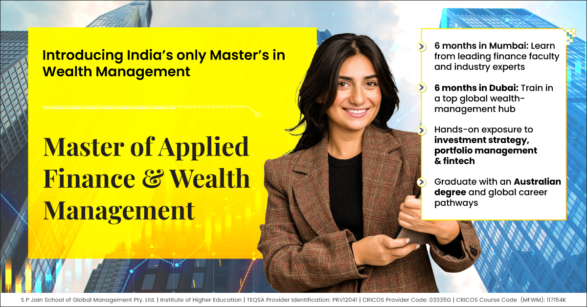 SP Jain School of Global Management Facebook ad