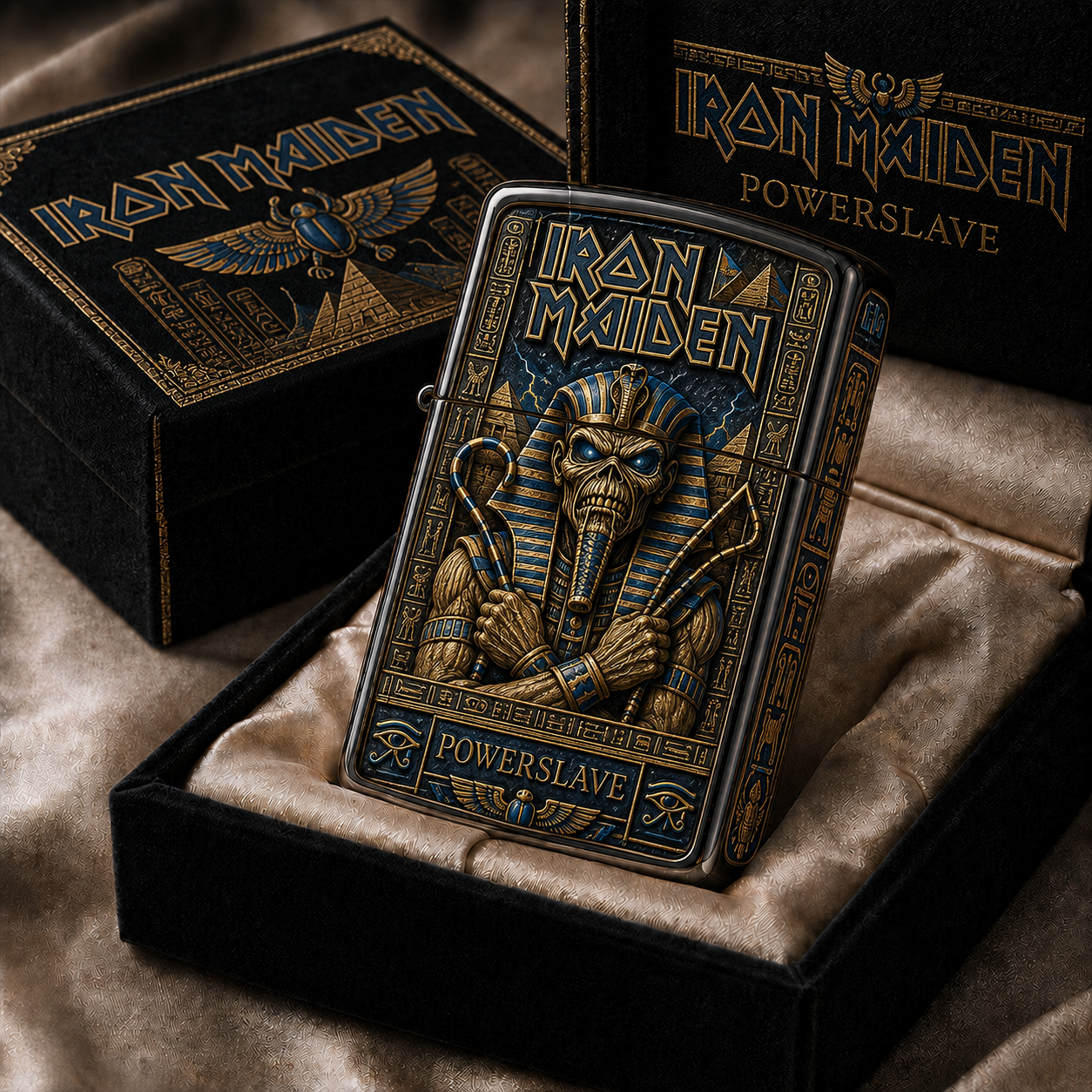 Rock Music Fans Facebook ad: Premium Iron Maiden 2026 Zippo Lighter V2 IMZL1382
