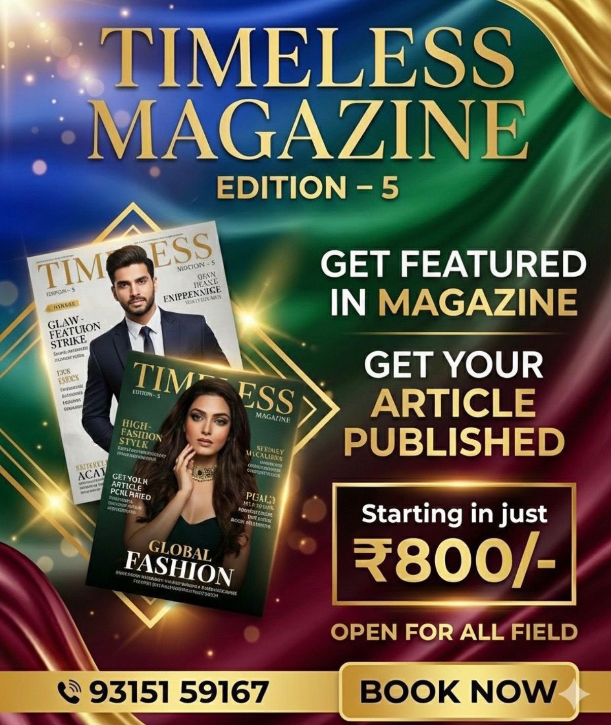 NRM Timeless Magazine Facebook ad from Apr 14, 2026