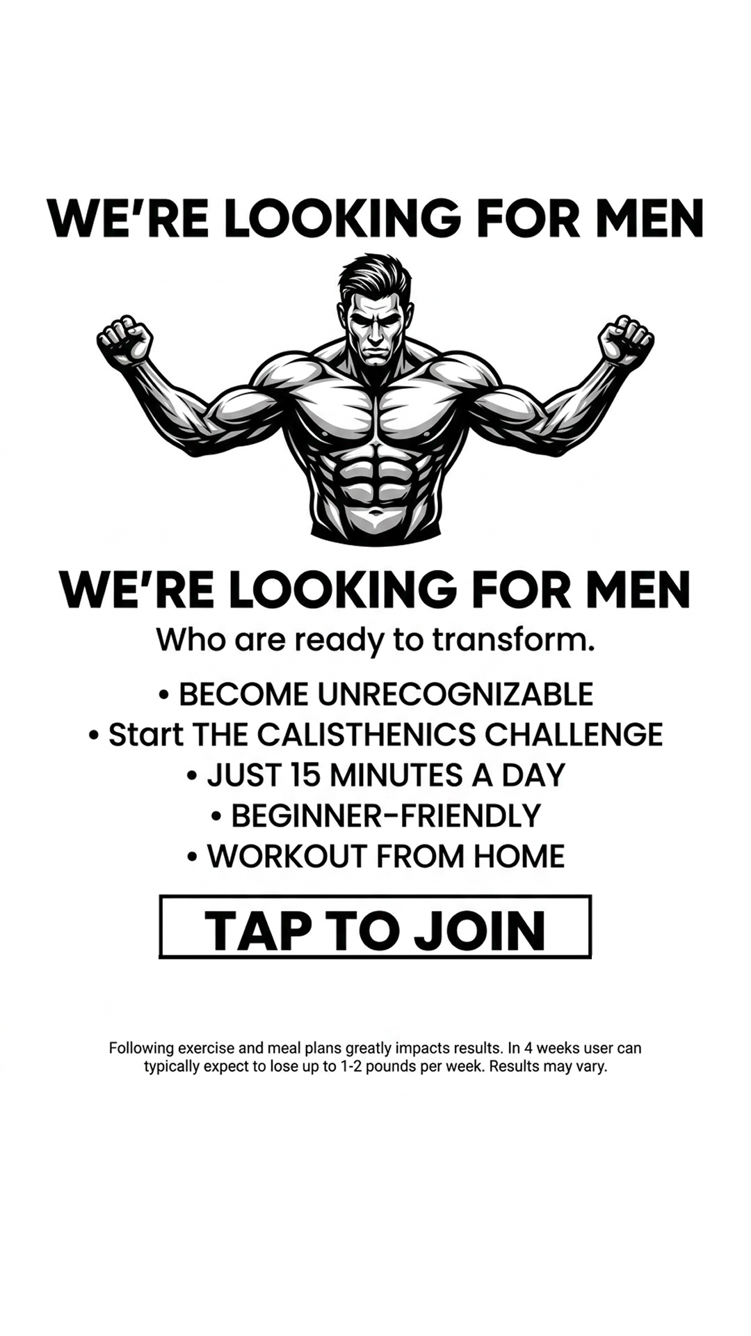 Calisthenics by Ryan Facebook ad