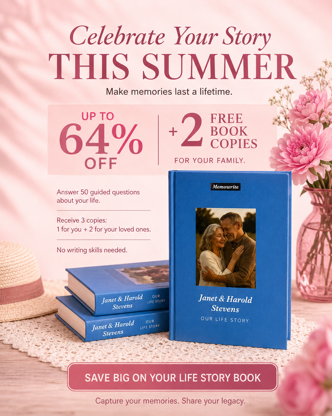 Memowrite Facebook ad