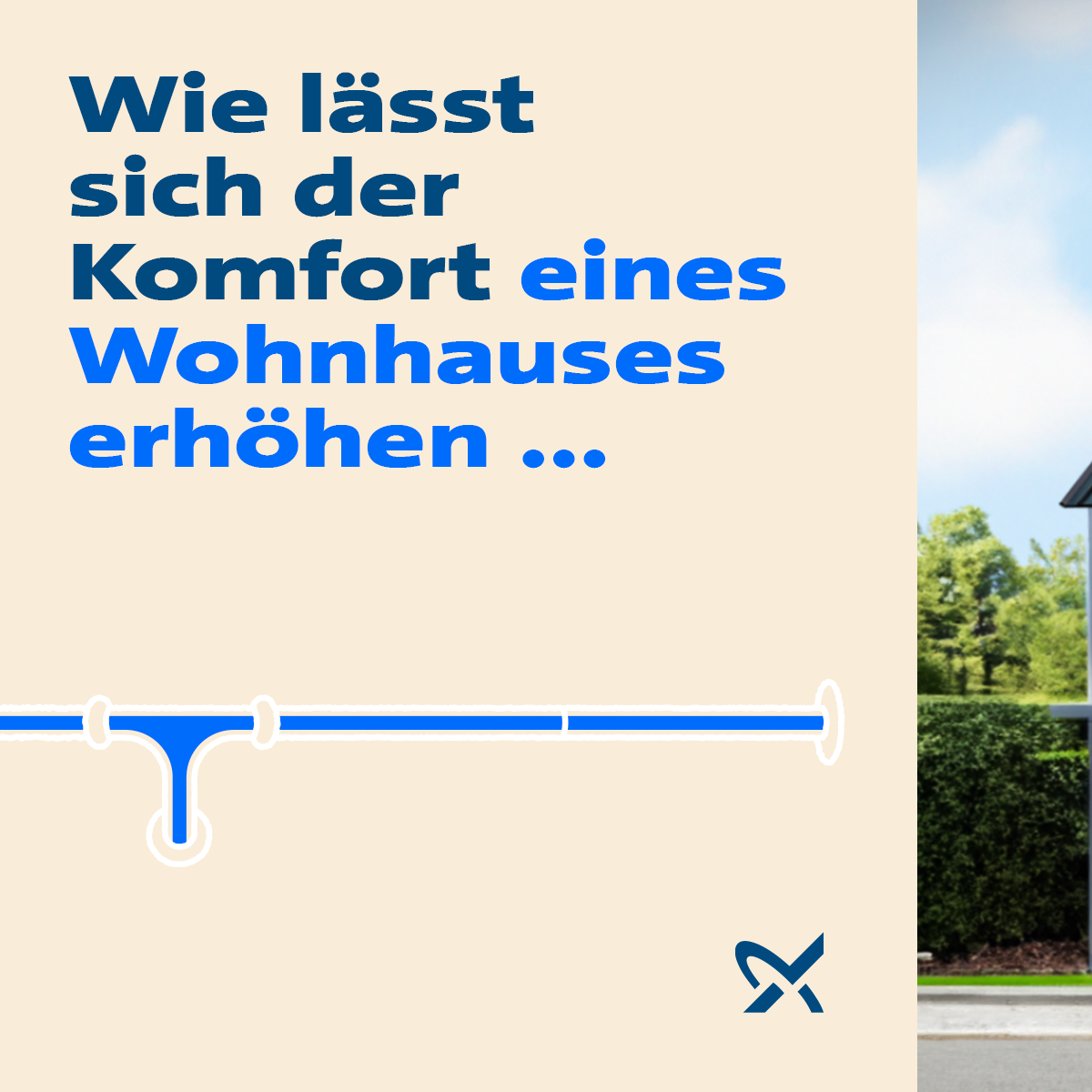 Grundfos Facebook ad: Ein komfortables Zuhause erfordert Energie, viel Energie.