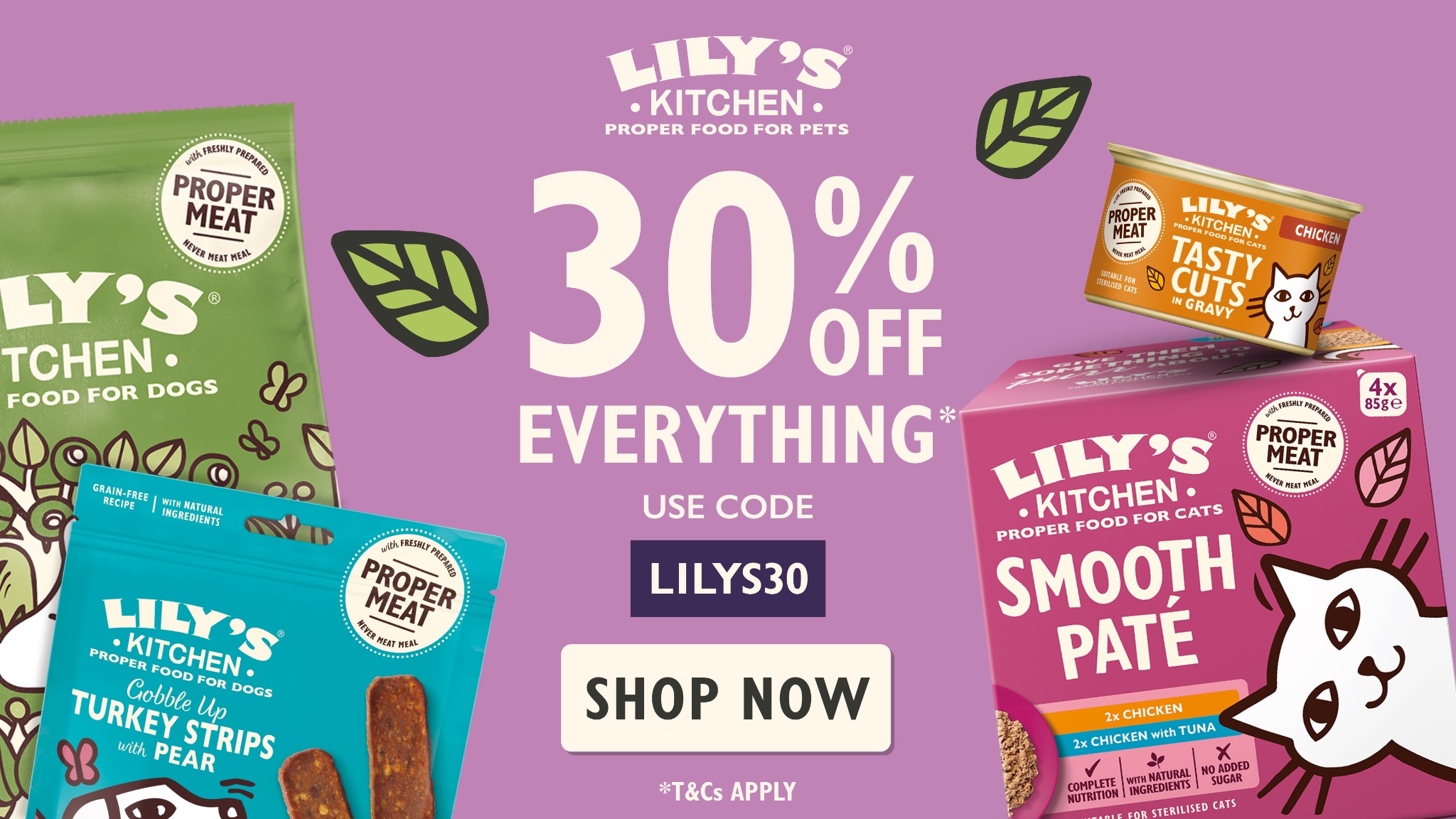 Lily's Kitchen Facebook ad