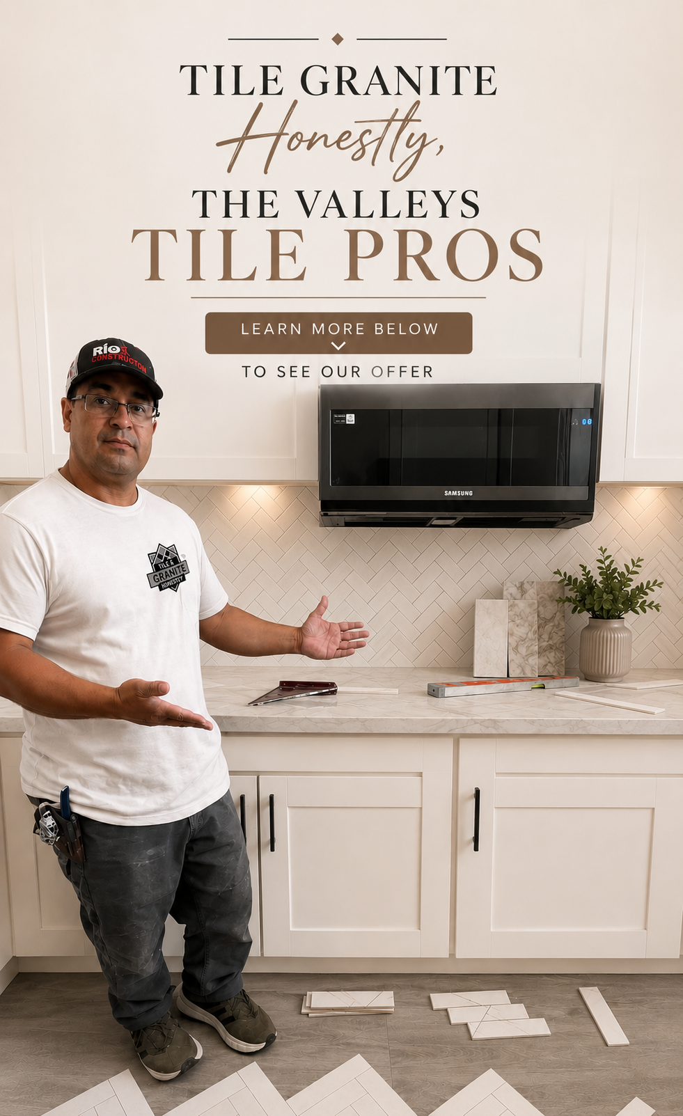 Tile & Granite Honestly Facebook ad from May 30, 2026