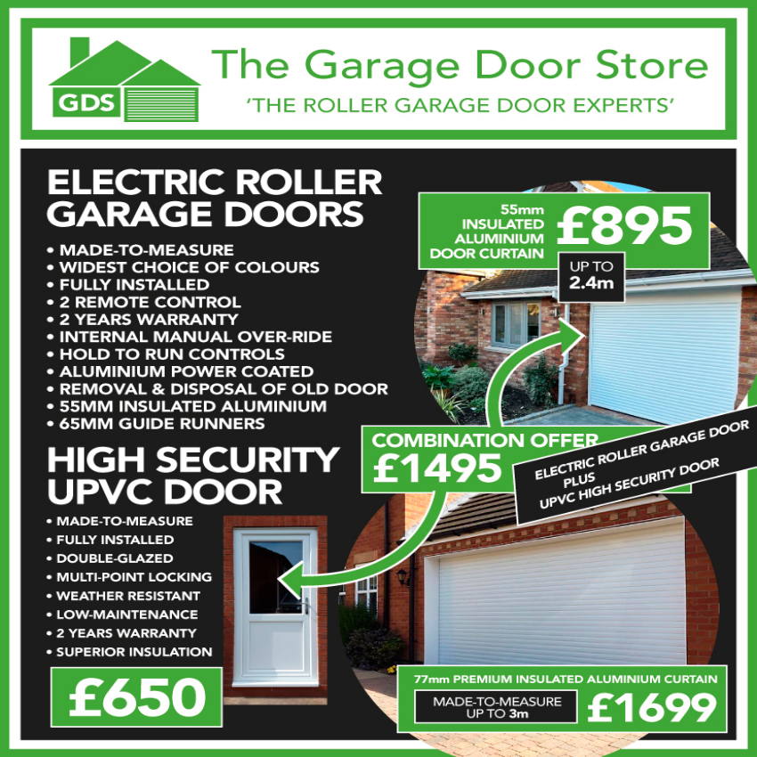 The Garage Door Store Facebook ad: ** COMBINATION OFFERS **