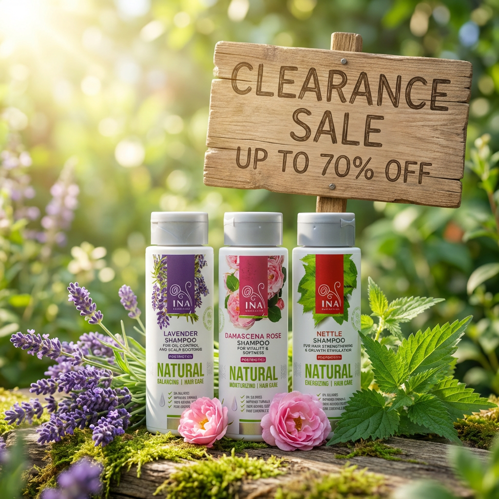 InaEssentials - Family Brand for Organic Cosmetics Facebook ad: EVERYTHING AT 70% OFF