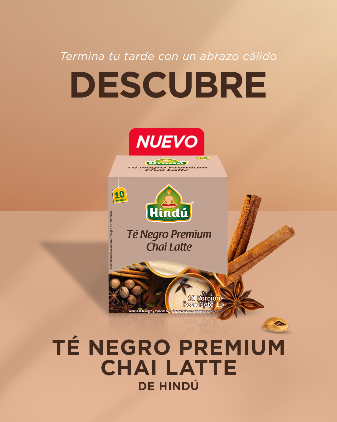 Hindú Facebook ad: Descubre el Nuevo Té negro Chai Latte de…