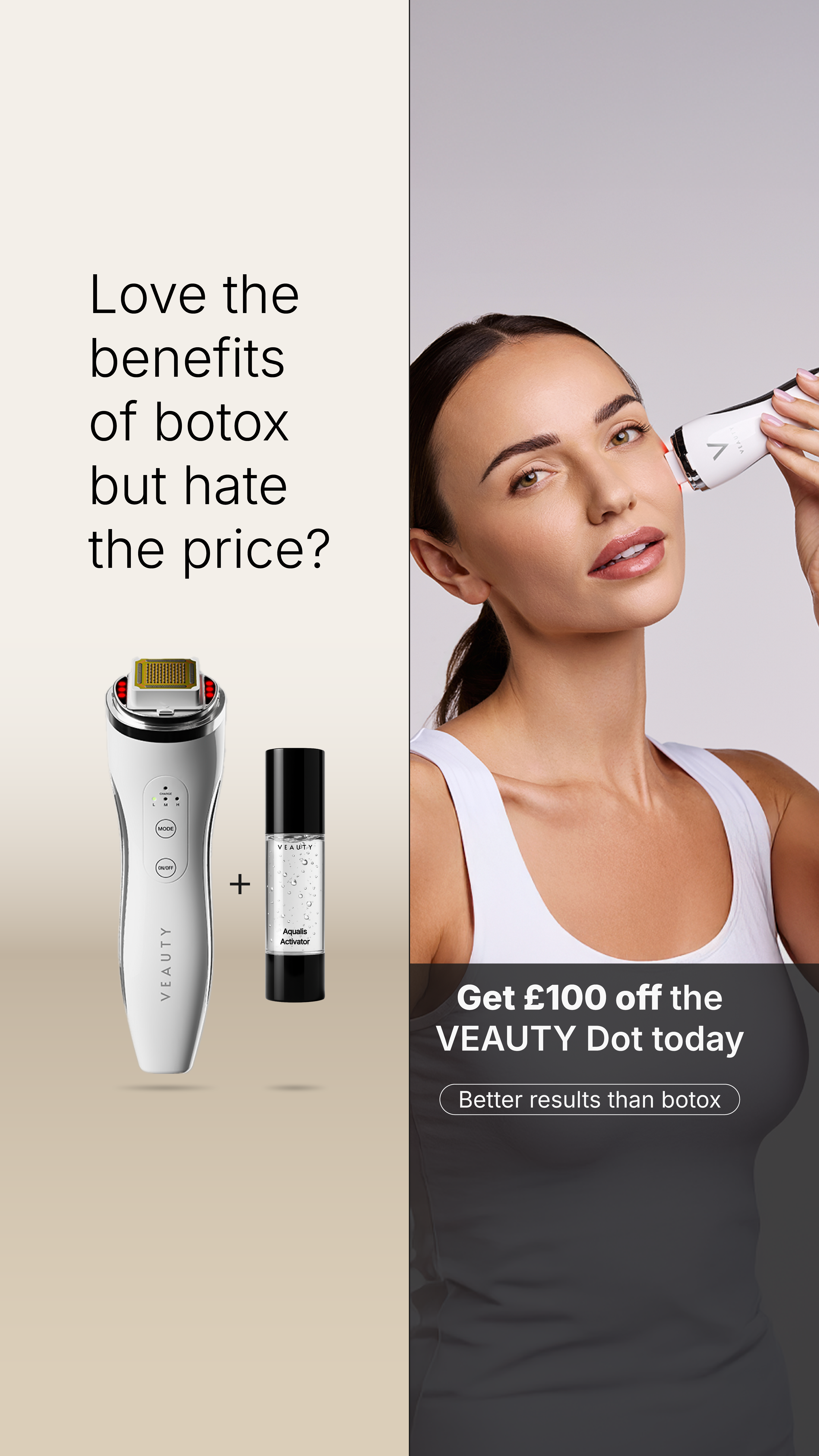 Veauty Facebook ad