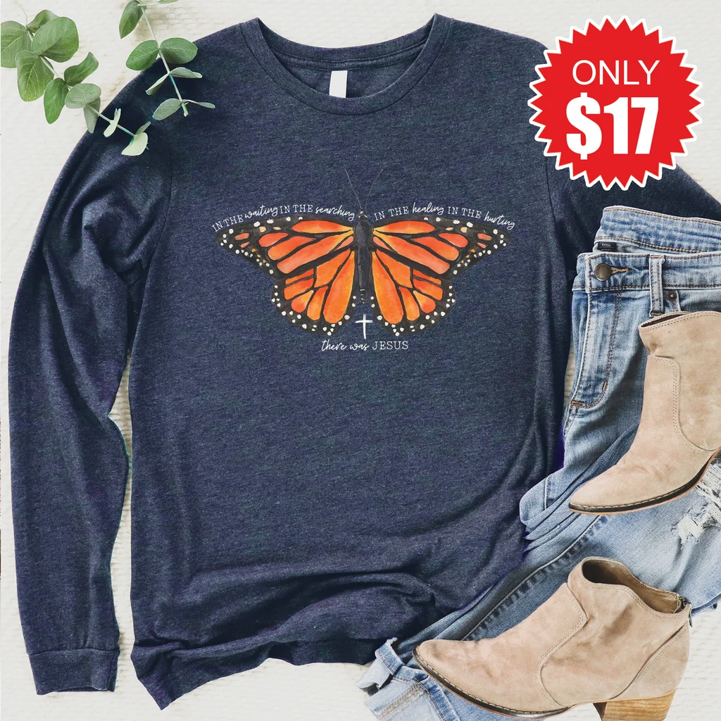 Love in Faith Facebook ad: Christmas Long Sleeves Starting at $17!
