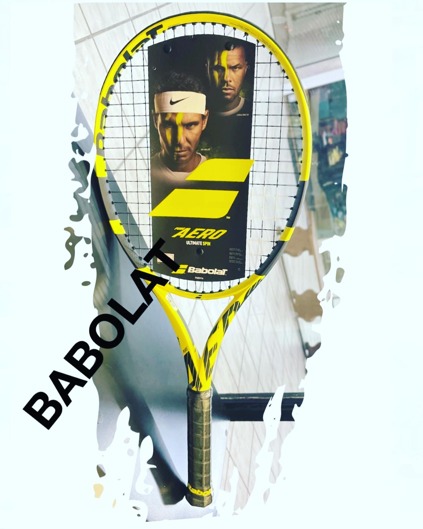Lelé Fernandes Facebook ad: BABOLAT PURE AERO ULTIMATE SPIN