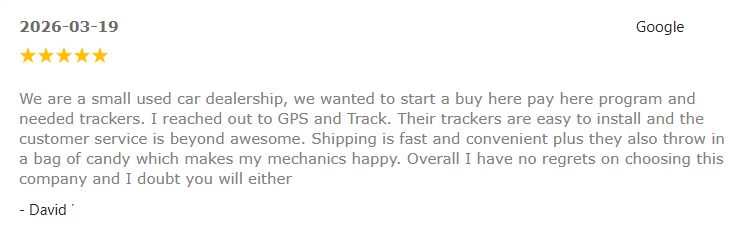 GPSandTRACK.com Facebook ad