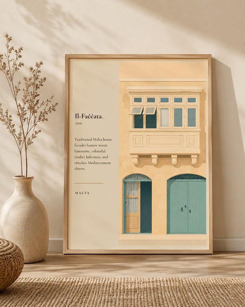 Gwarniċ Facebook ad: Premium Wall Art. Custom Framed. Delivered.