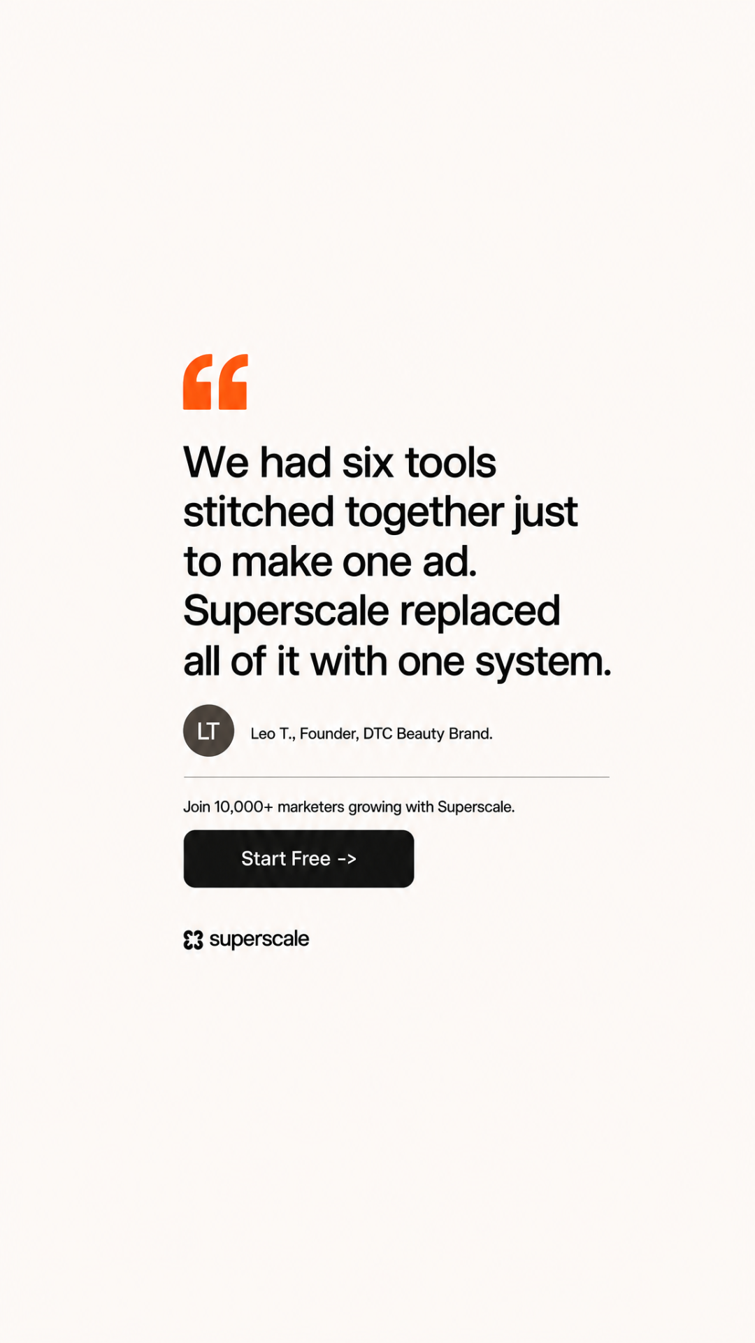 Superscale AI Facebook ad