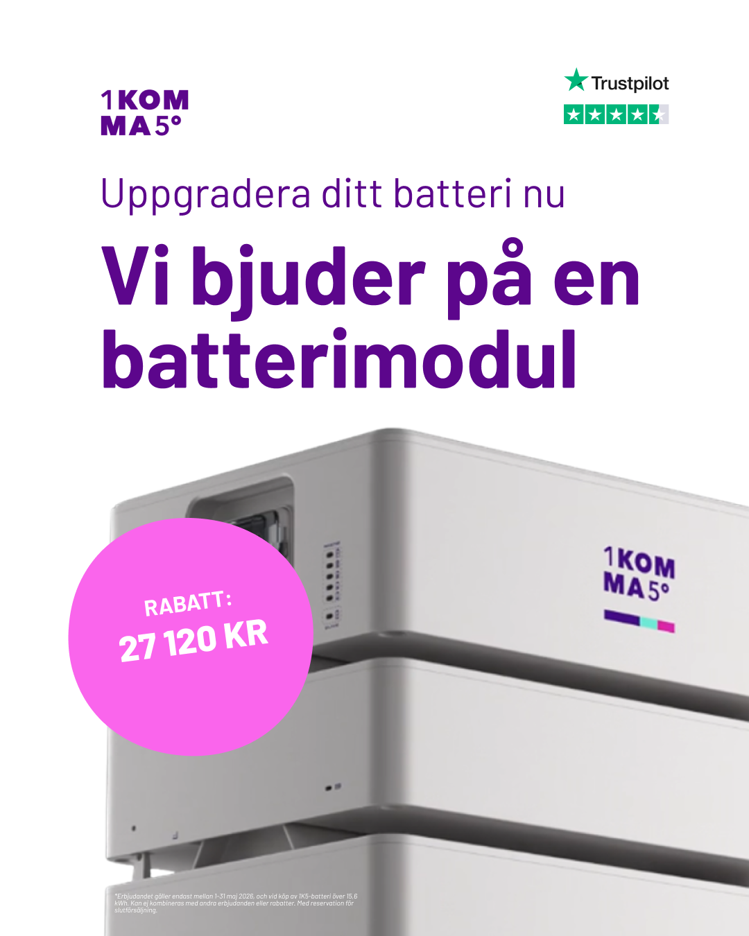 1KOMMA5 Sverige Facebook ad