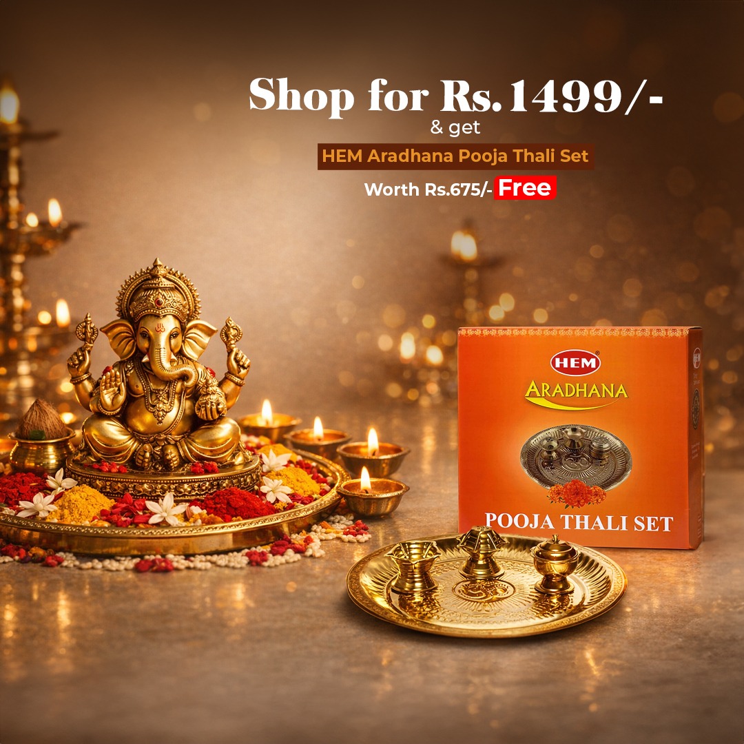 Hem Precious Agarbatti Facebook ad: Shop ₹1499 & Get a FREE Pooja Thali Set Worth ₹675