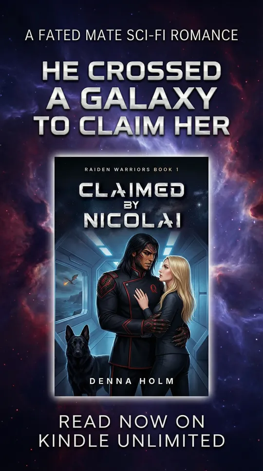 Denna Holm Facebook ad: Claimed by Nicolai: Alien Warrior Sci-Fi Romance (Raiden…