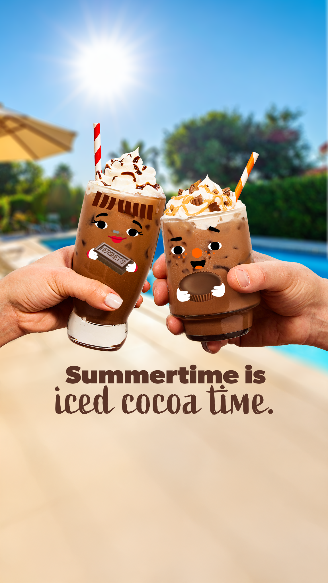 Candy Shop Cocoa Facebook ad: When the weather’s hot, chill with the delicious…