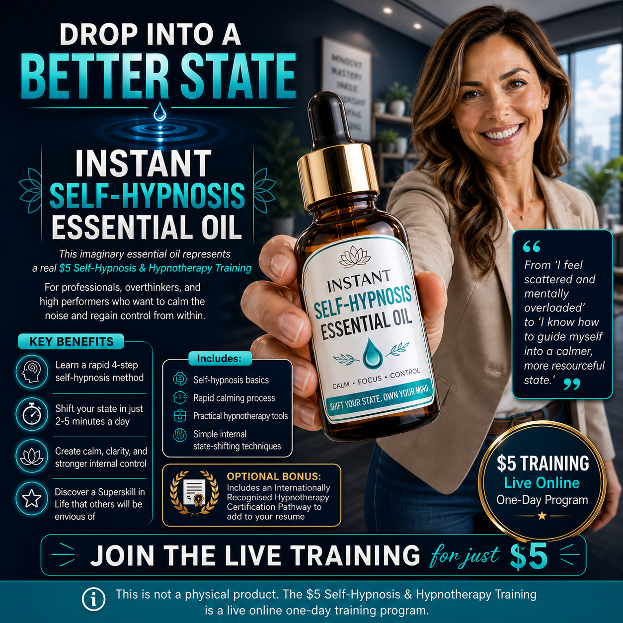 Shane Fozard Facebook ad: $5 Self-Hypnosis 'SuperSkill of Life' Training