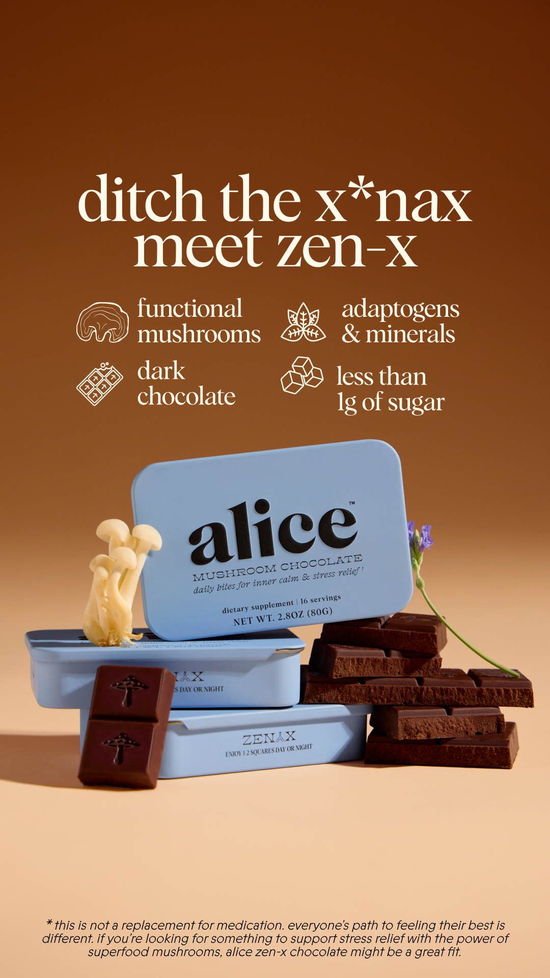 Alice Mushrooms Facebook ad