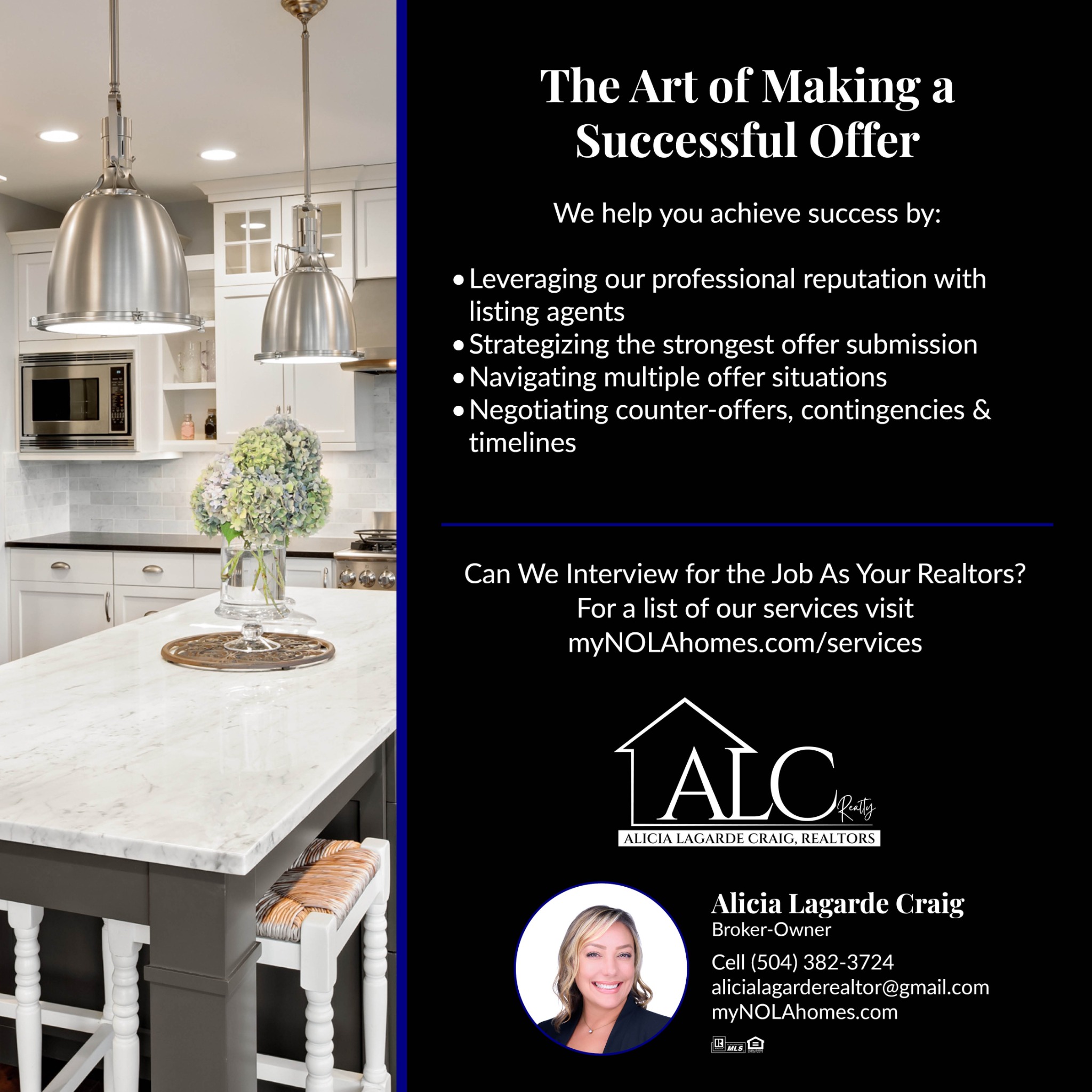 ALC Realty Facebook ad: Message or Call (504) 382-3724