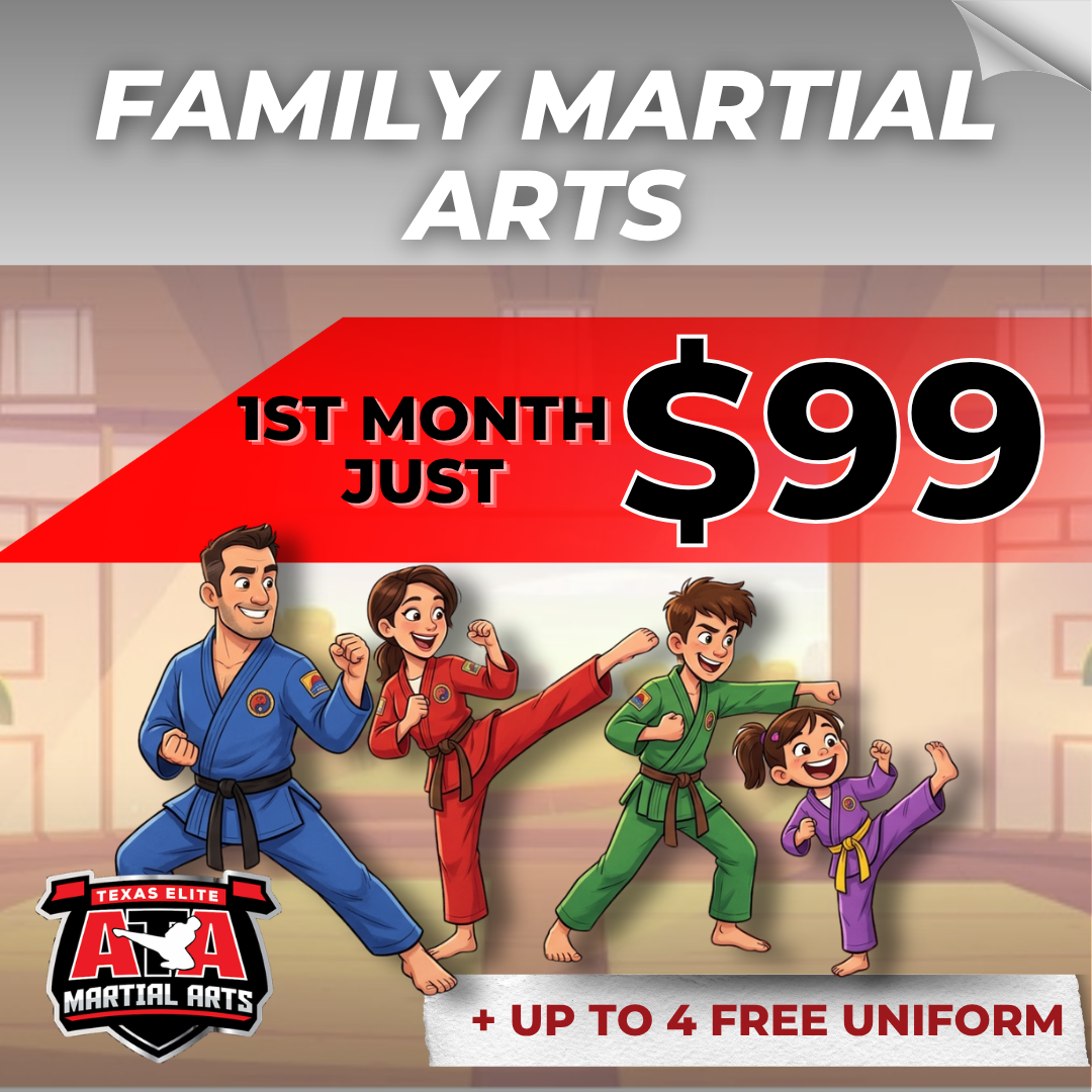 ATA Martial Arts - Texas Elite Granbury, Glen Rose & Cleburne Facebook ad: Train Together, Grow Together