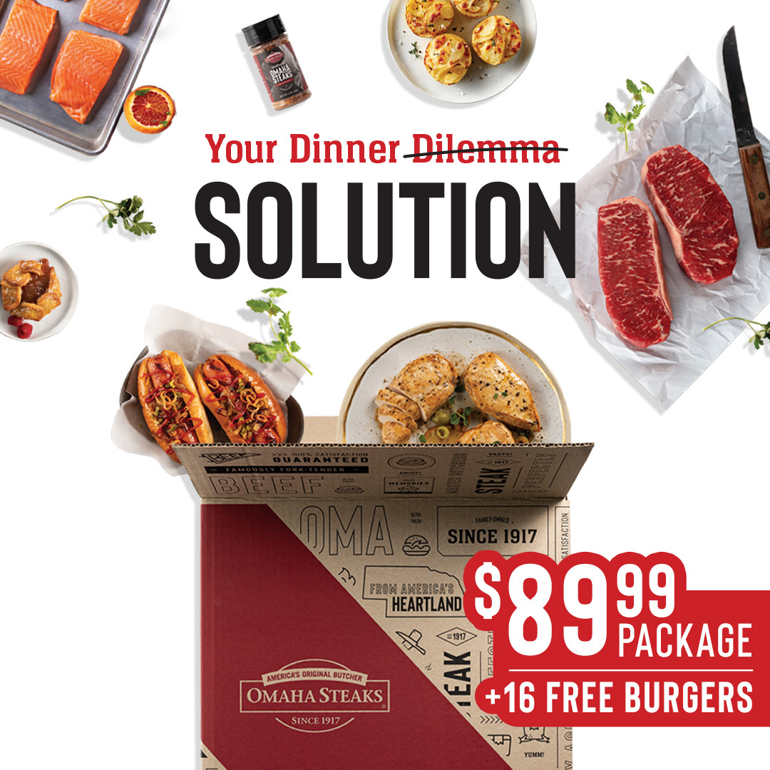 Omaha Steaks Facebook ad from Apr 15, 2026