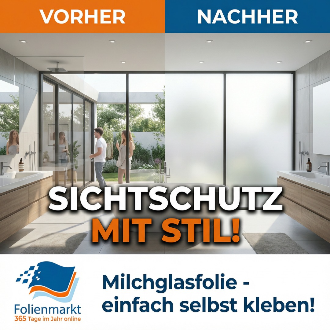 Folienmarkt Facebook ad: Keine Privatsphäre im Bad oder Büro?