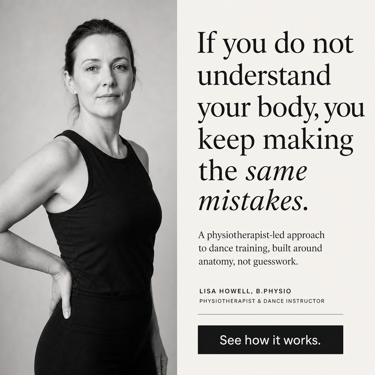Dance Masterclass Facebook ad
