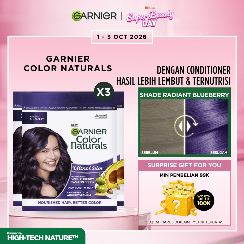 Garnier Facebook ad: TERBATAS! GLOW UP NOW